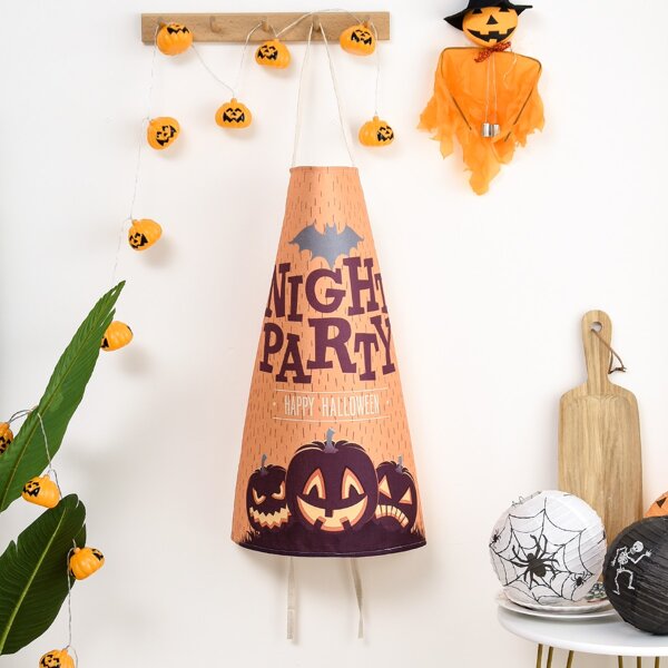 

Halloween Pumpkin Print Apron, Multicolor