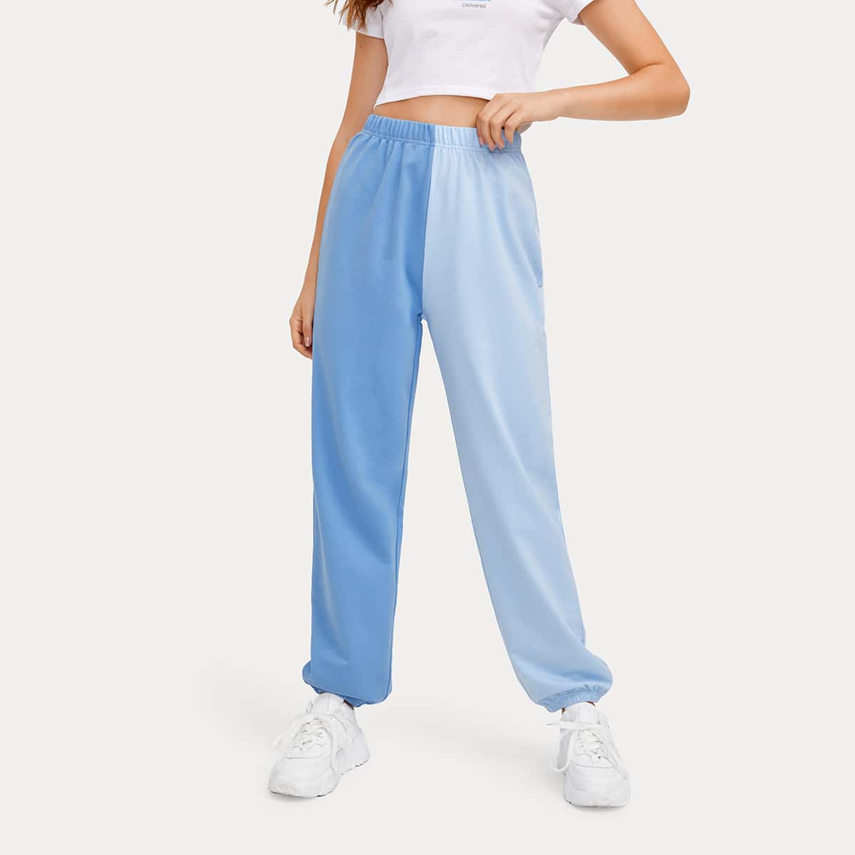 

Two Tone Sweatpants, Blue