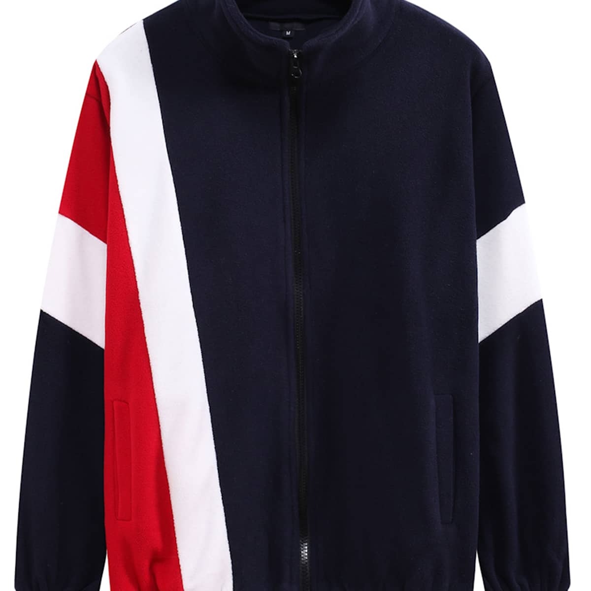 

Guys Color-block Zip-up Jacket, Navy blue