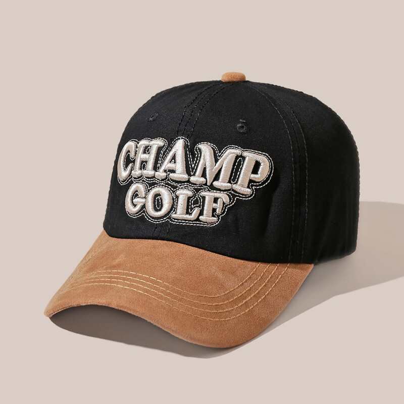 

Guys Letter Embroidery Baseball Cap, Black