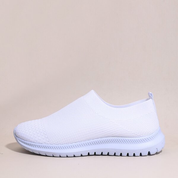 

Wide Fit Slip On Sneakers, White
