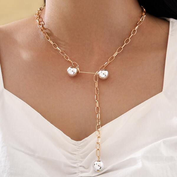 

Ball Decor Necklace, Multicolor