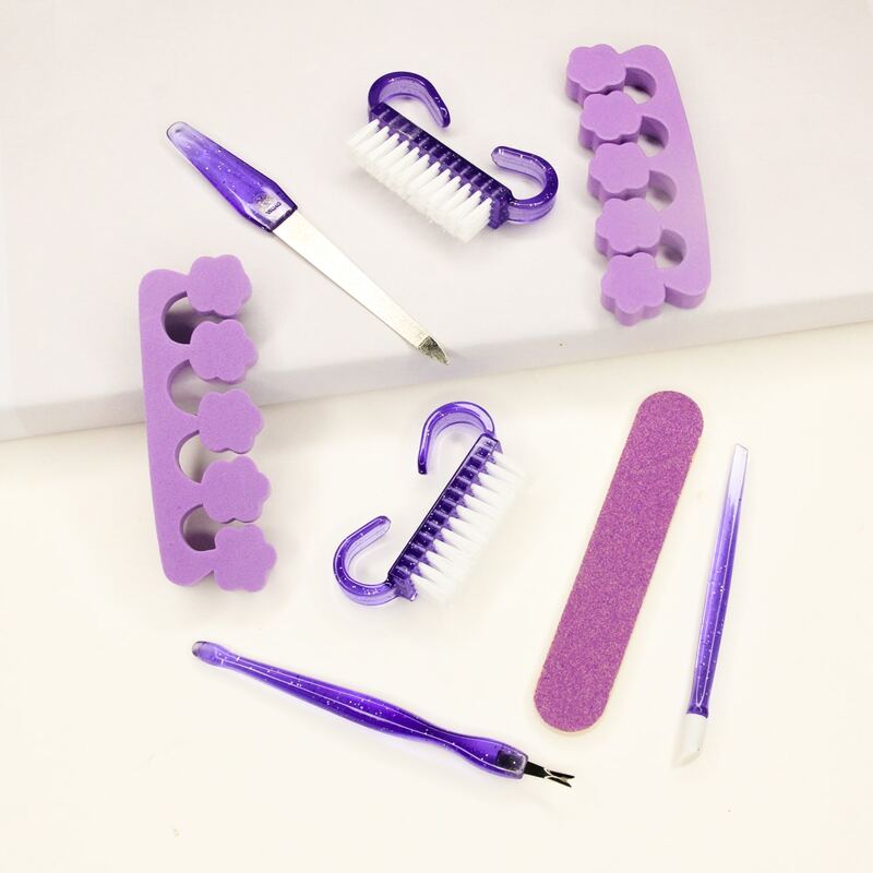 

8pcs Nail Art Tool, Purple