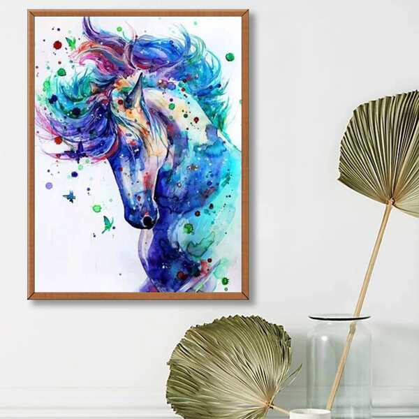 

Horse Pattern Diamond Painting, Multicolor