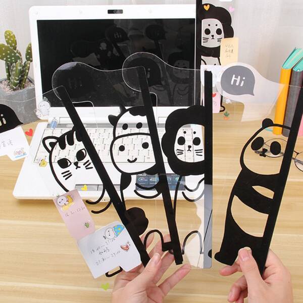 

1pc Random Cartoon Memo Board, Black