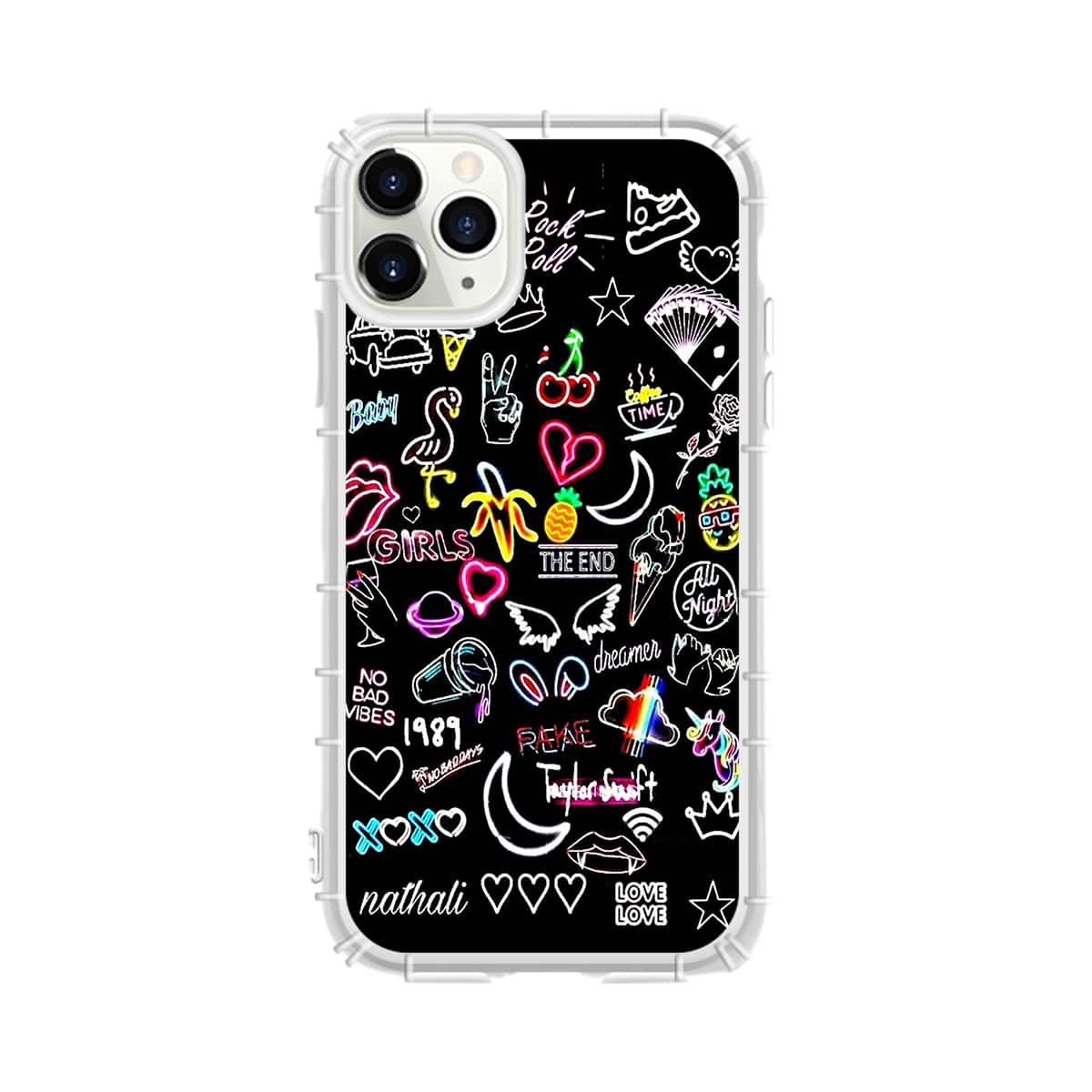 

1pc Cartoon Graphic iPhone Case, Multicolor