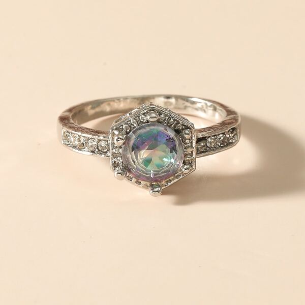 

Rhinestone Decor Ring, Multicolor