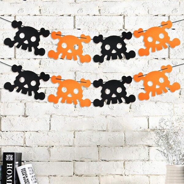 

1pc Halloween Decorative Pull Flag, Multicolor