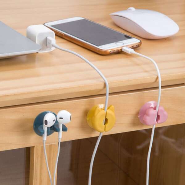 

4pcs Random Data Cable Organizer, Multicolor