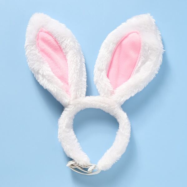 

1pc Cat Rabbit Ear Decor Headband, White
