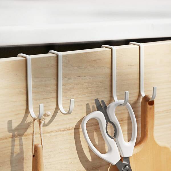 

2pcs Cabinet Hanging Hook, White