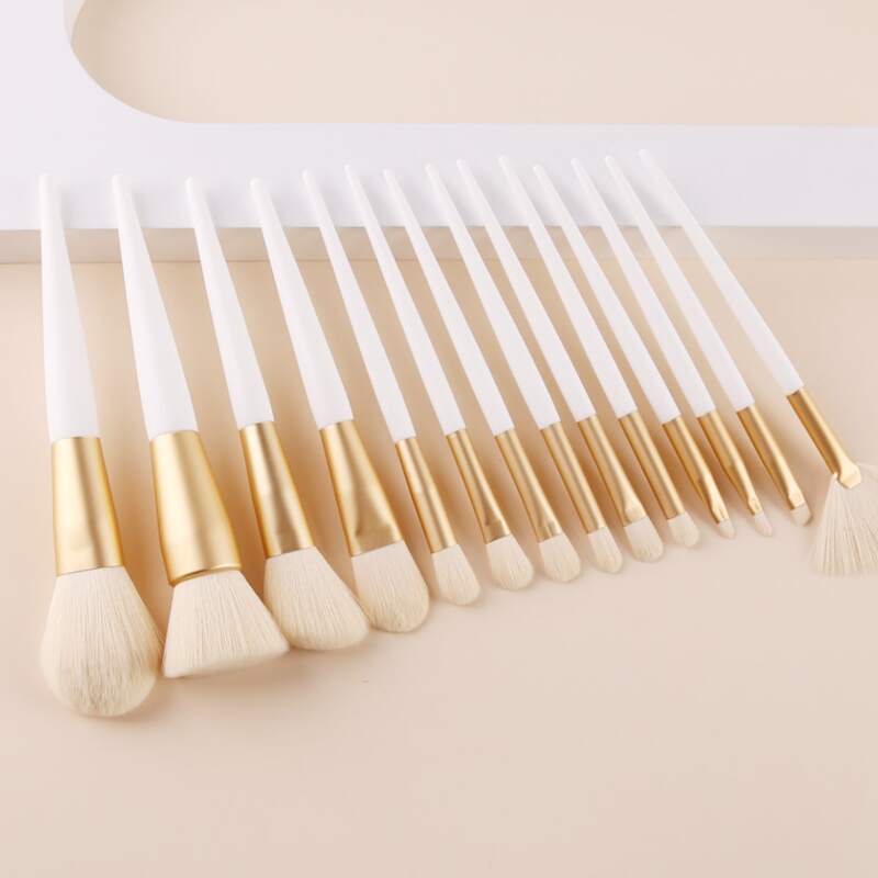 

14pcs Soft Makeup Brush Set, White