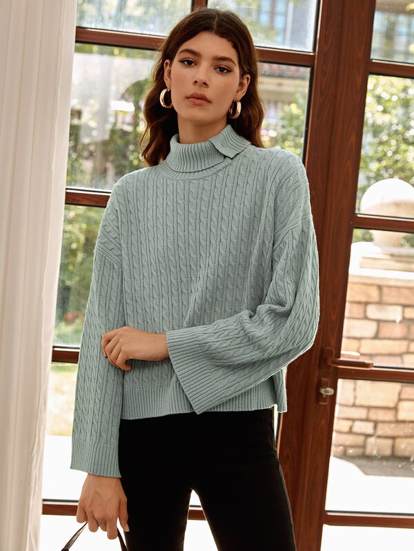 Pull En Tricot Torsade Mode En Ligne Shein France