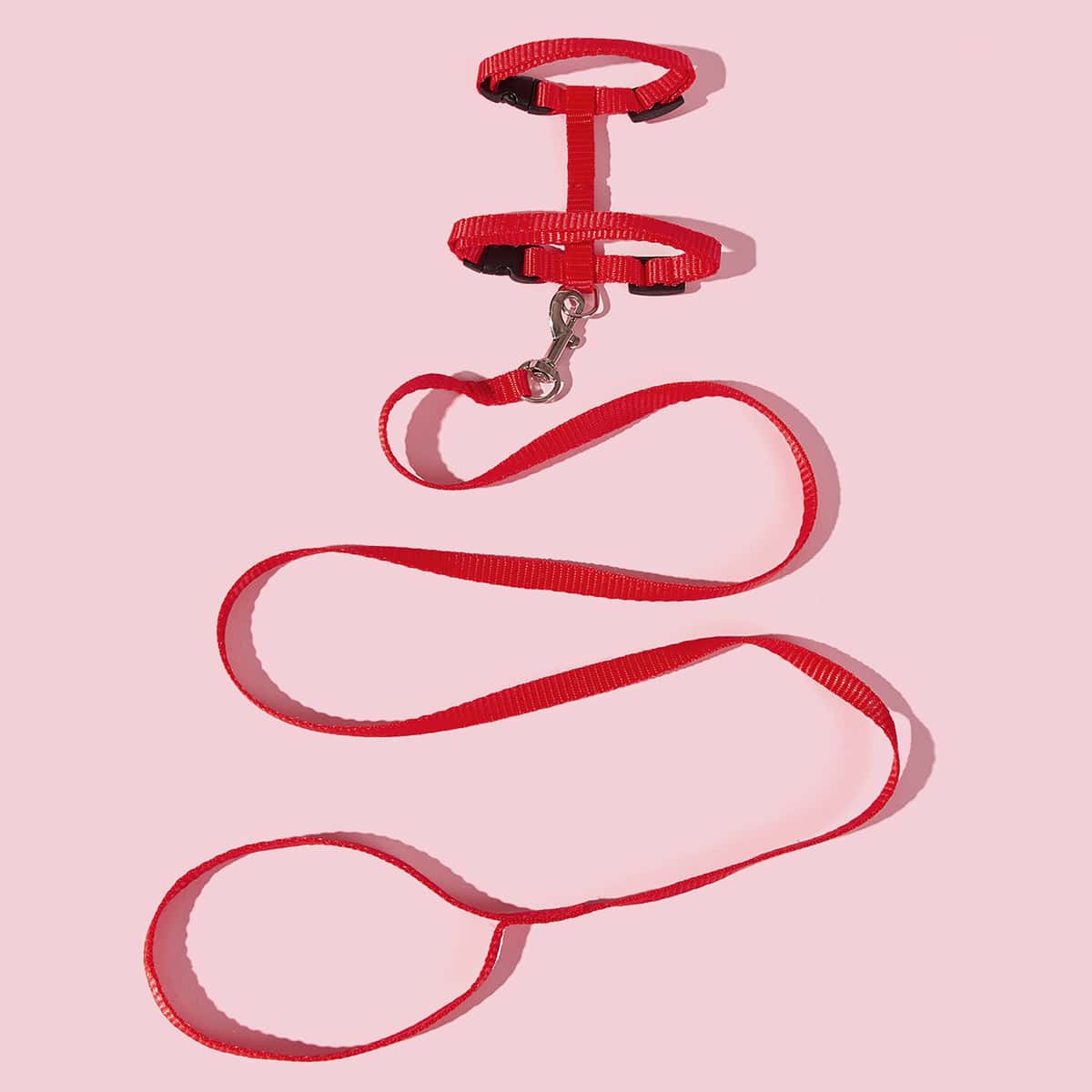 

1pc Cat Harness & 1pc Cat Leash, Red