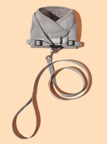 1入組狗狗背帶和1入組狗狗皮帶 - 灰色 - 查看 7