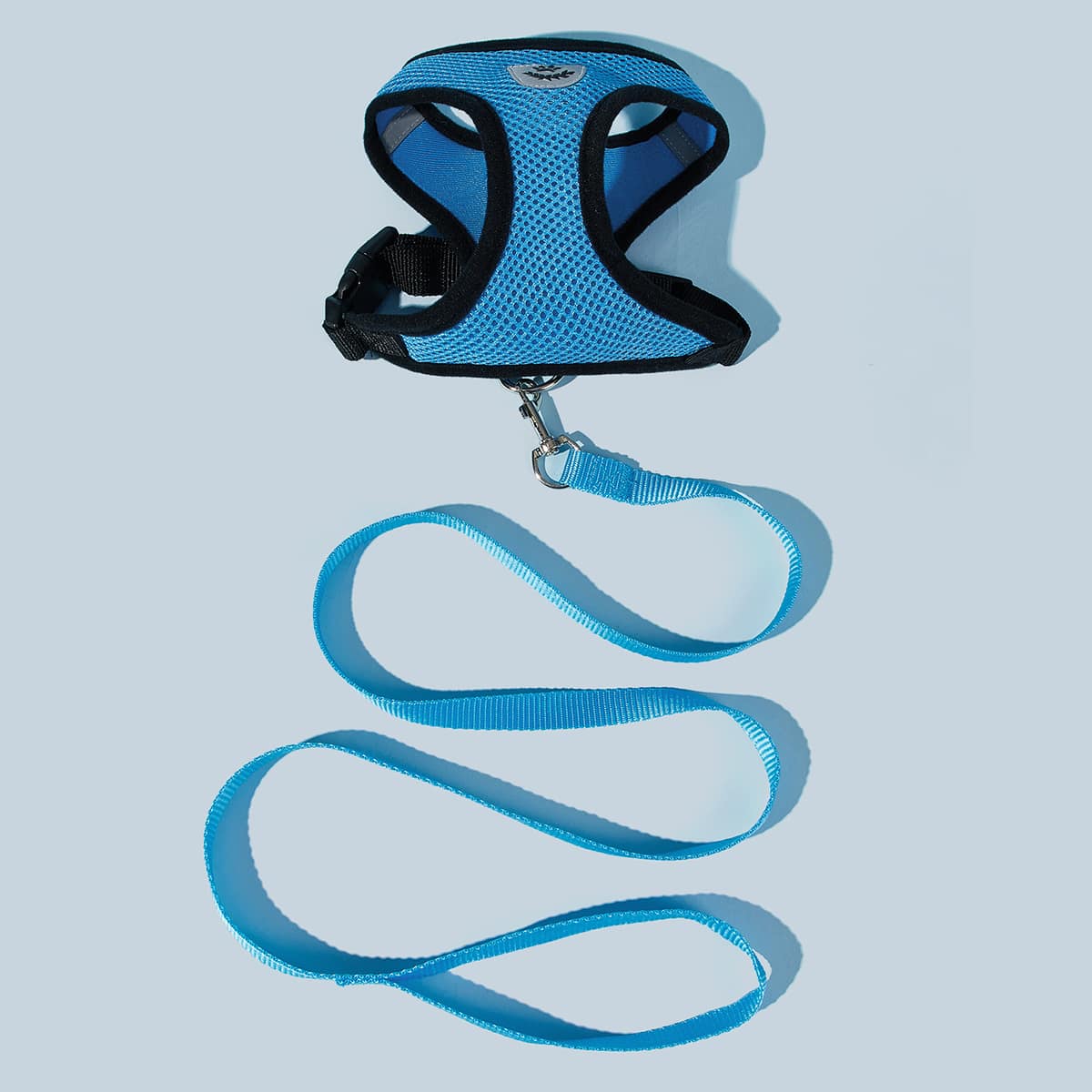 

1pc Breathable Dog Harness & 1pc Dog Leash, Blue