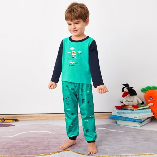 

Toddler Boys Cartoon Graphic PJ Set, Multicolor