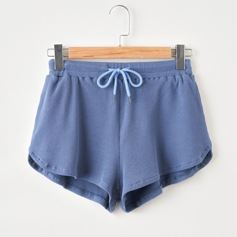 

Drawstring Dolphin Shorts, Dusty blue