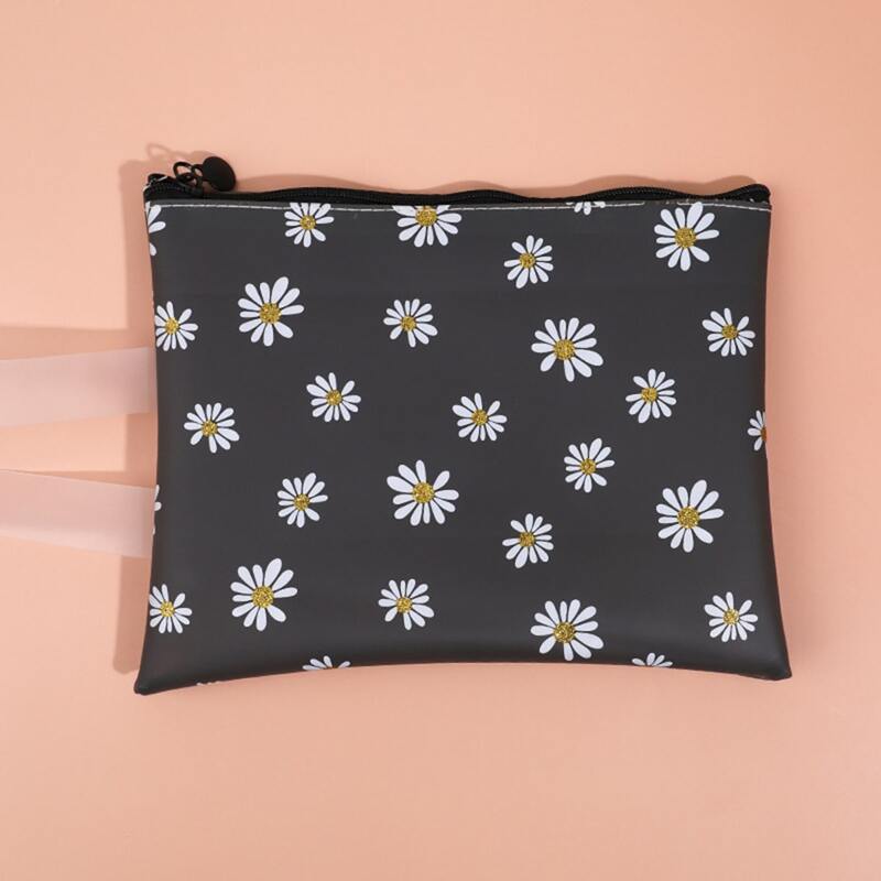 

Random 1pc Daisy File Pocket With Handle, Multicolor