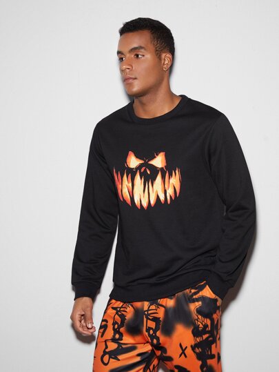 Мужской свитшот с принтом "Хэллоуин"