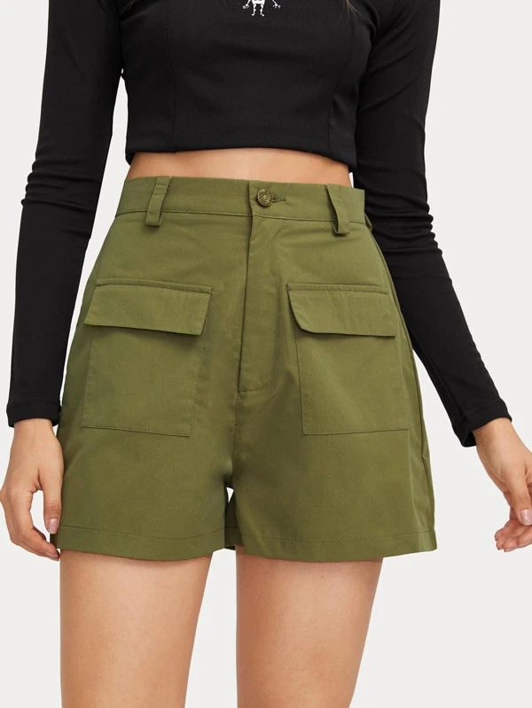 high waisted cargo shorts