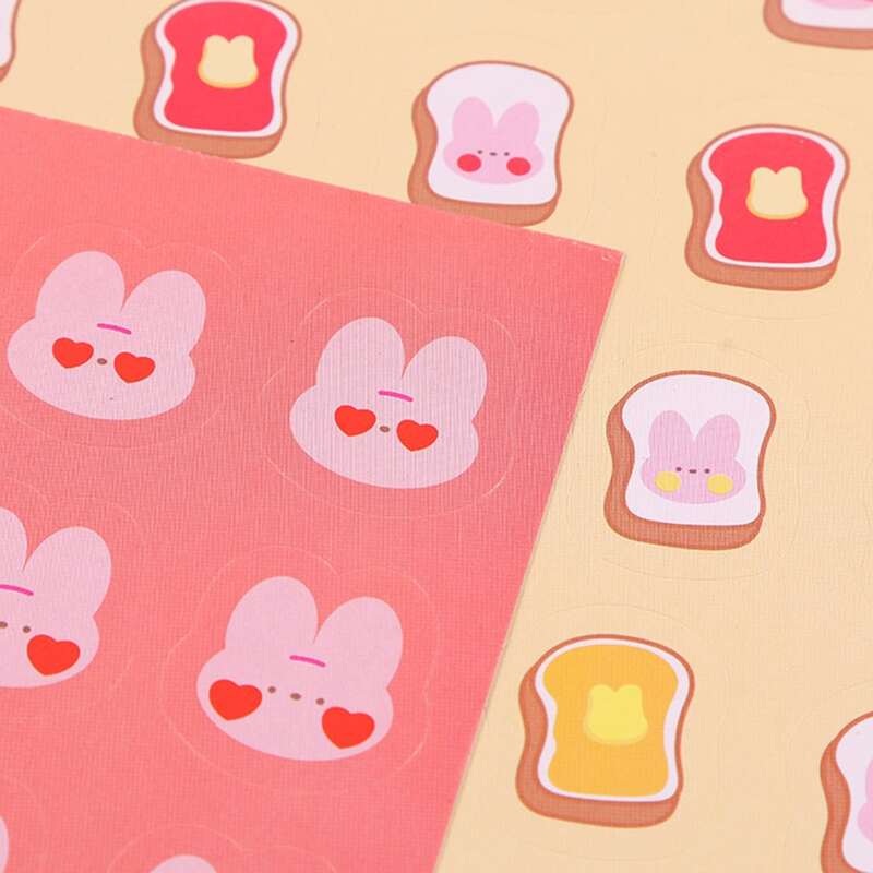 

4sheets Cartoon Sticker, Multicolor