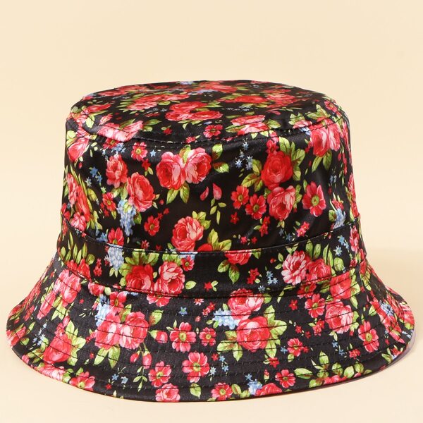 

Flower Pattern Bucket Hat, Multicolor