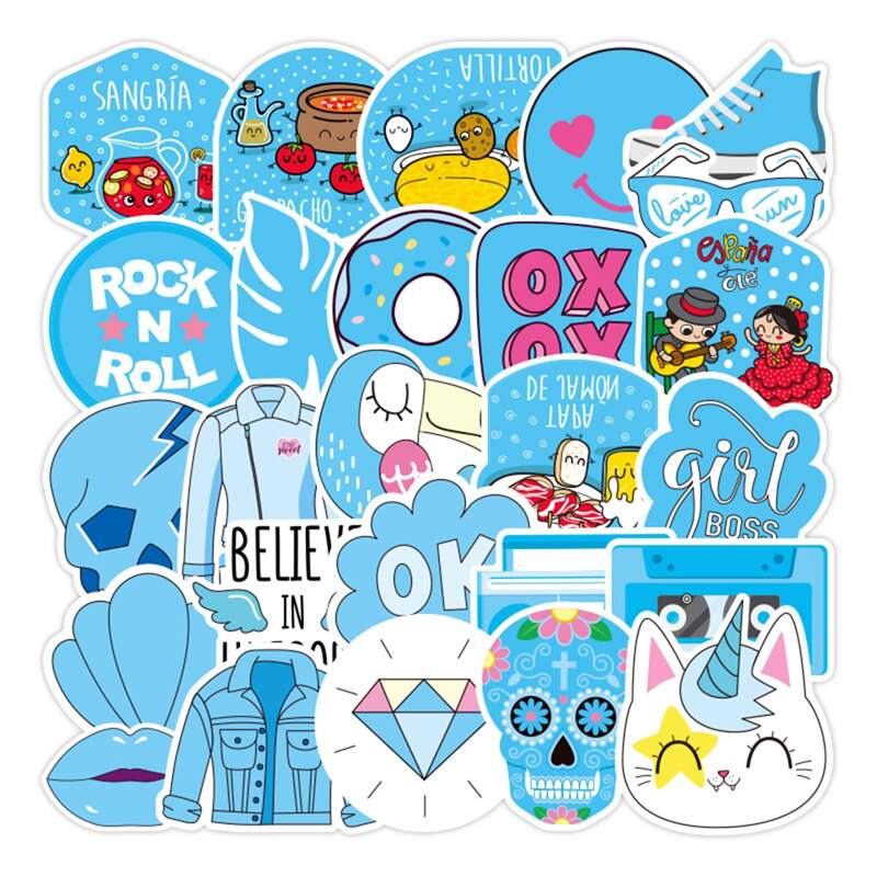 

73pcs Cartoon Sticker, Multicolor