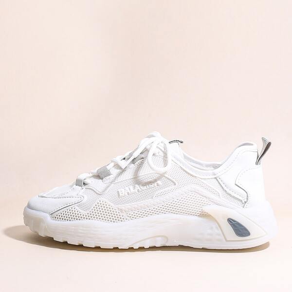 

Lace-up Front Wide Fit Sneakers, White