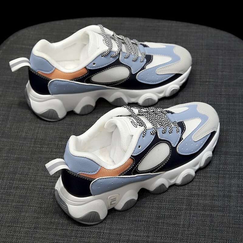 

Lace-up Front Mesh Chunky Trainers, Multicolor