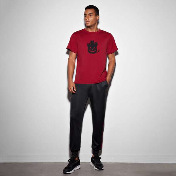 

Men Halloween Pumpkin Print Tee & Sweatpants, Multicolor