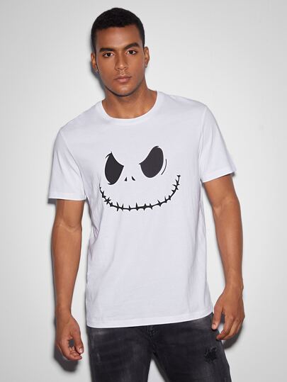 Мужская футболка с коротким рукавом и графическим принтом