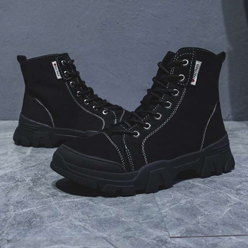 

Lace Up Combat Boots, Black