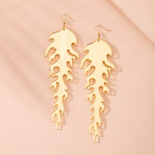 

Flame Dangle Earrings, Yellow