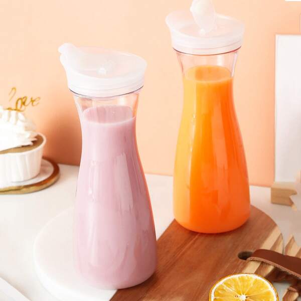 

1pc Cold Water Kettle With Lid, Clear