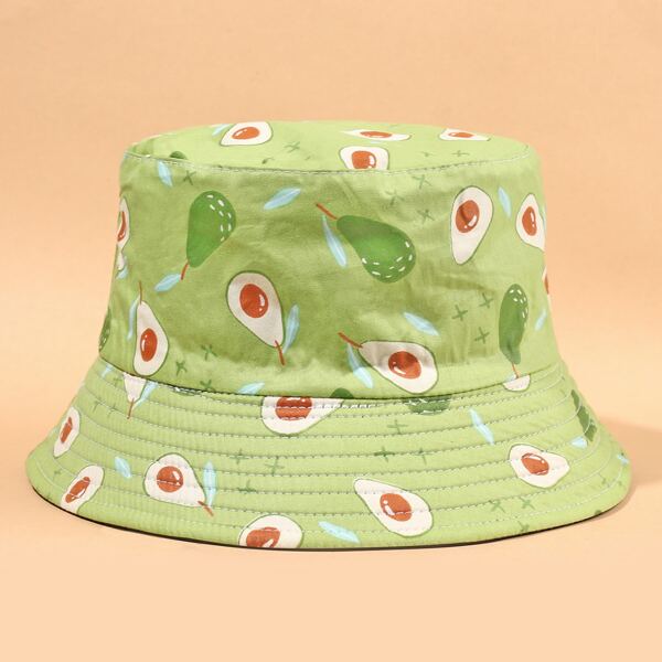 

Avocado Pattern Bucket Hat, Multicolor