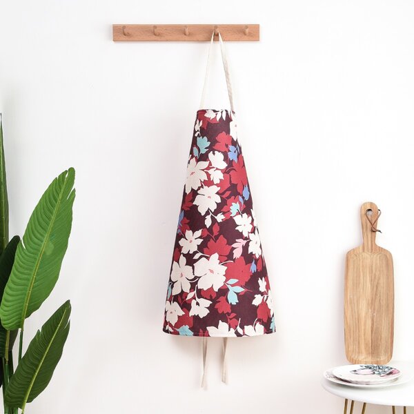 

Flower Print Apron, Multicolor