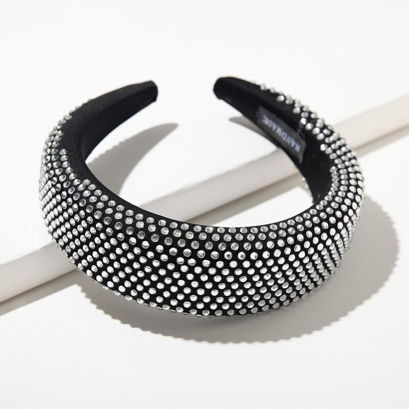 

Rhinestone Decor Hair Hoop, Silver
