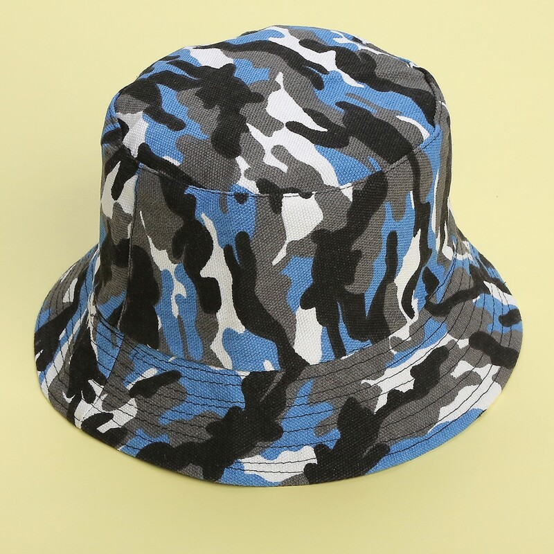 

Camo Pattern Bucket Hat, Multicolor