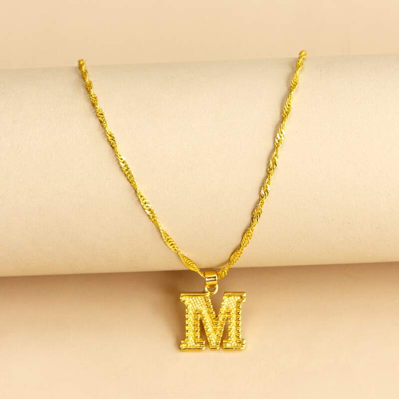 

Letter Pendant Necklace, Gold