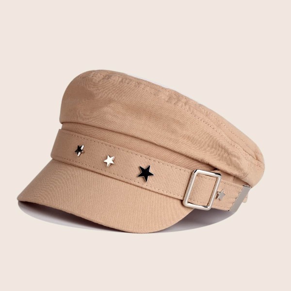 

Kids Star Decor Baker Boy Cap, Khaki