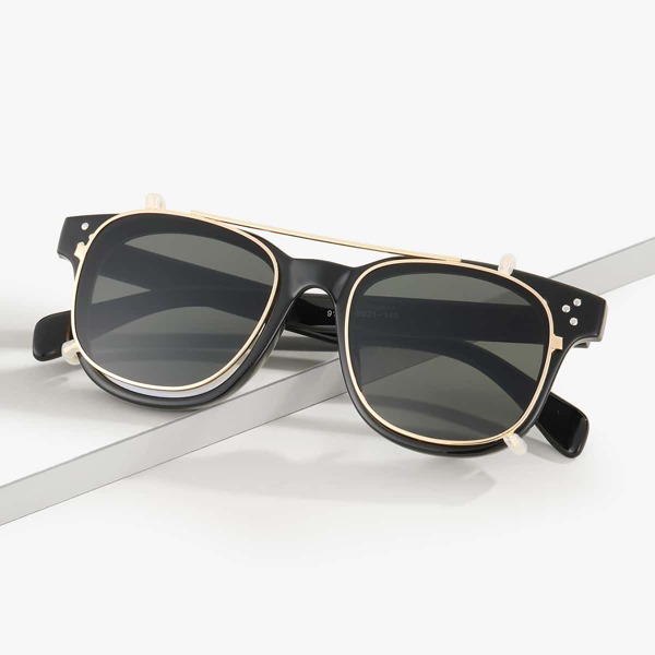 

Men Top Bar Sunglasses, Black