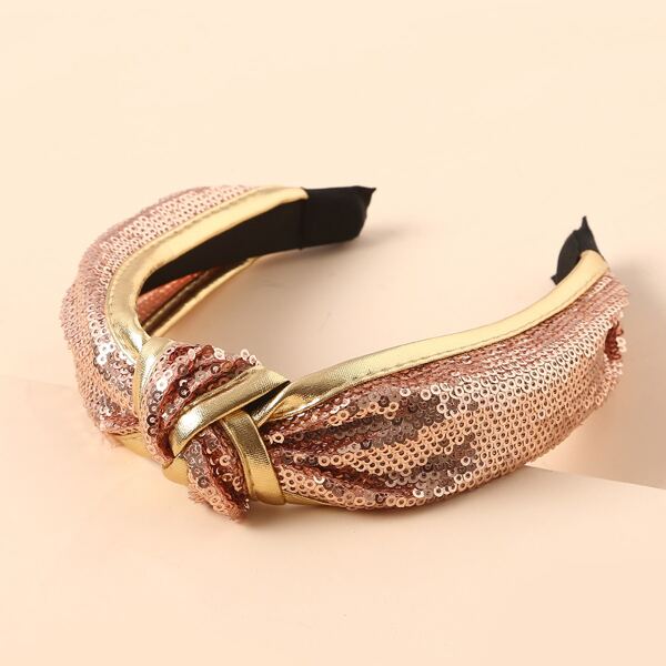 

Sequin Decor Hair Hoop, Pink