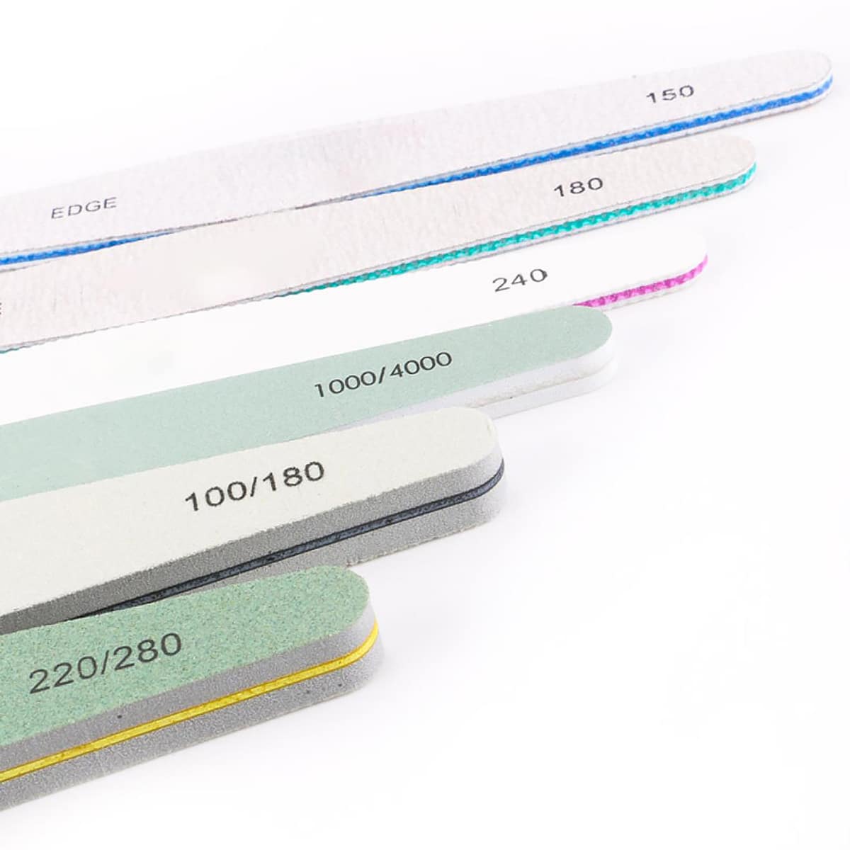 

6pcs Nail File, Multicolor