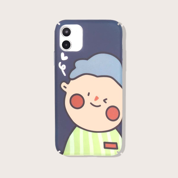 

1pc Cartoon Graphic iPhone Case, Multicolor