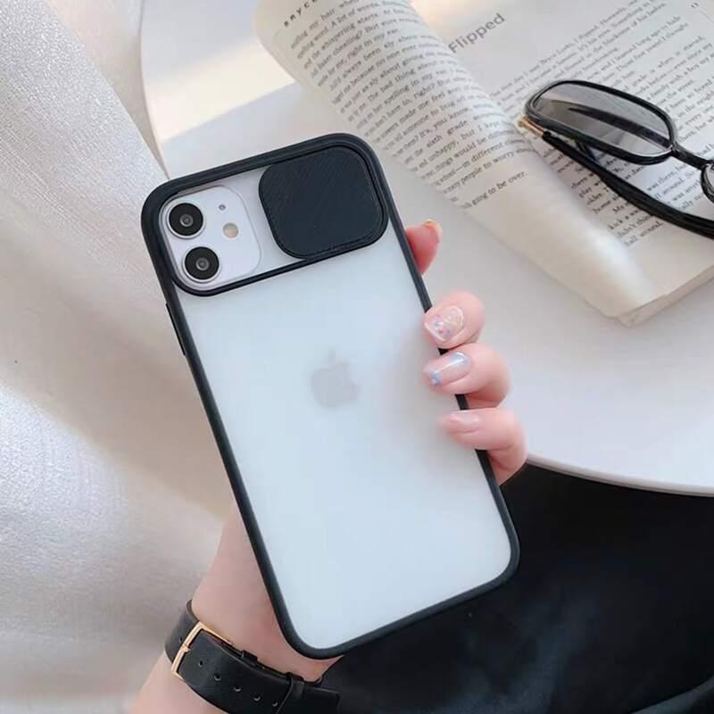 

Push Window Camera Protection iPhone Case, Black
