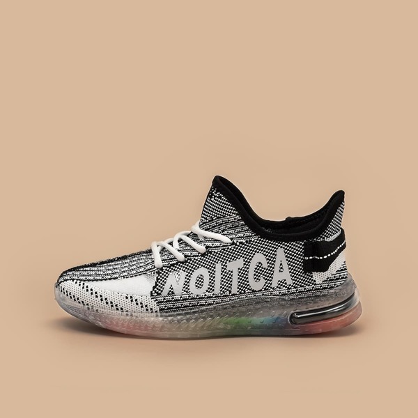 

Lace-up Decor Wide Fit Sneakers, Black