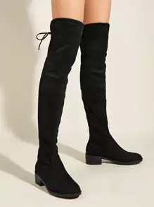 Minimalist Point Toe Court Pumps, - Black - View 2