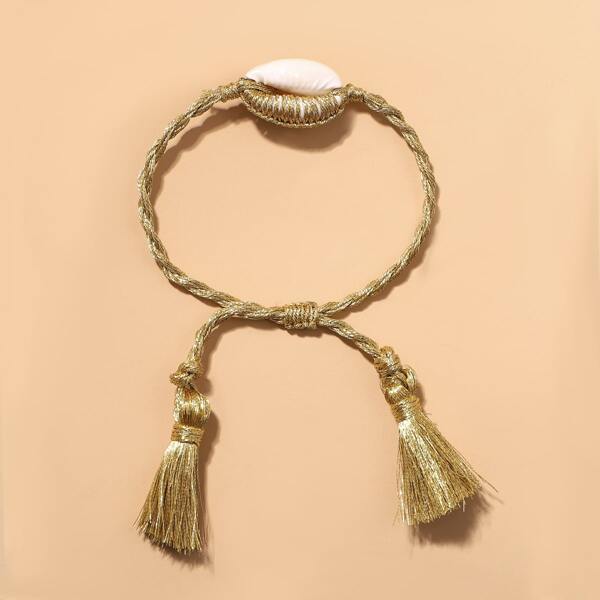 

Shell Decor String Bracelet, Multicolor