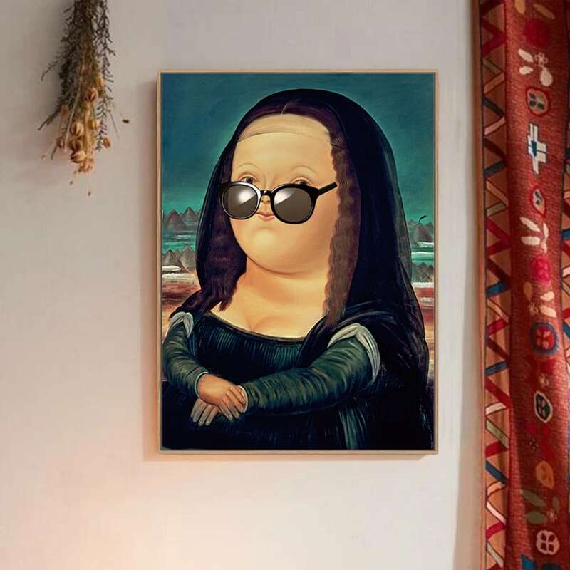 

Figure Graphic Wall Painting Without Frame, Multicolor